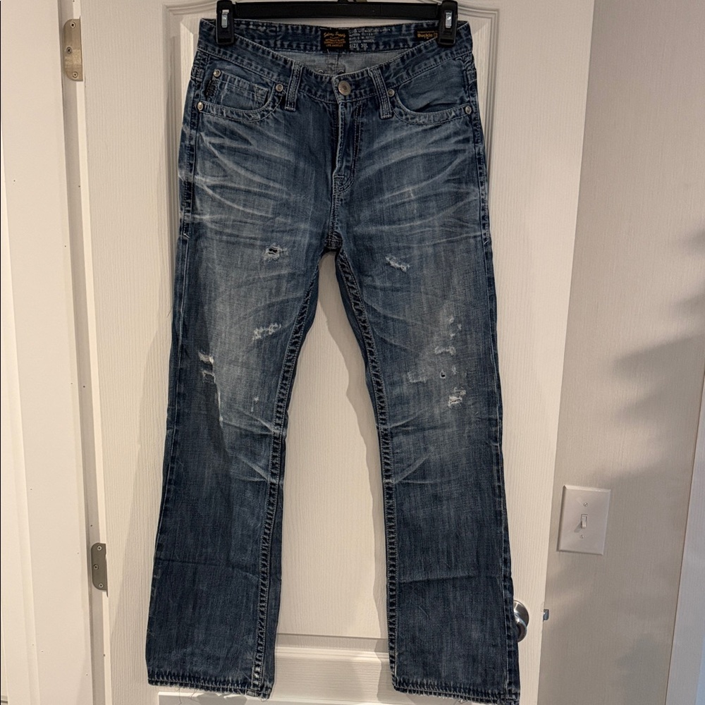 Buckle Men's Distressed Denim Jeans